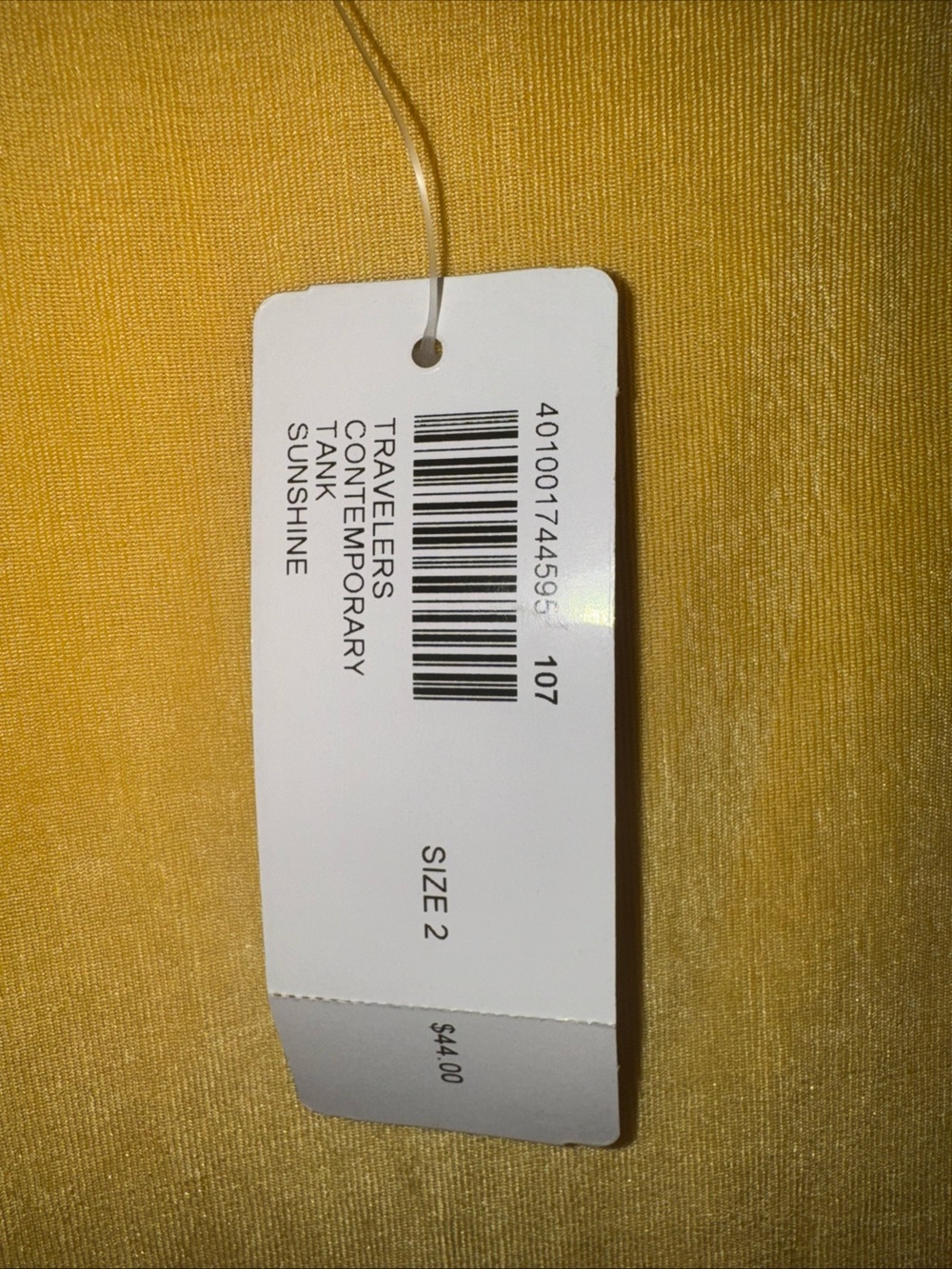CHICOS-Travelers Contemporary Tank-Sunshine-NWT-SZ 2 - Picture 3 of 4